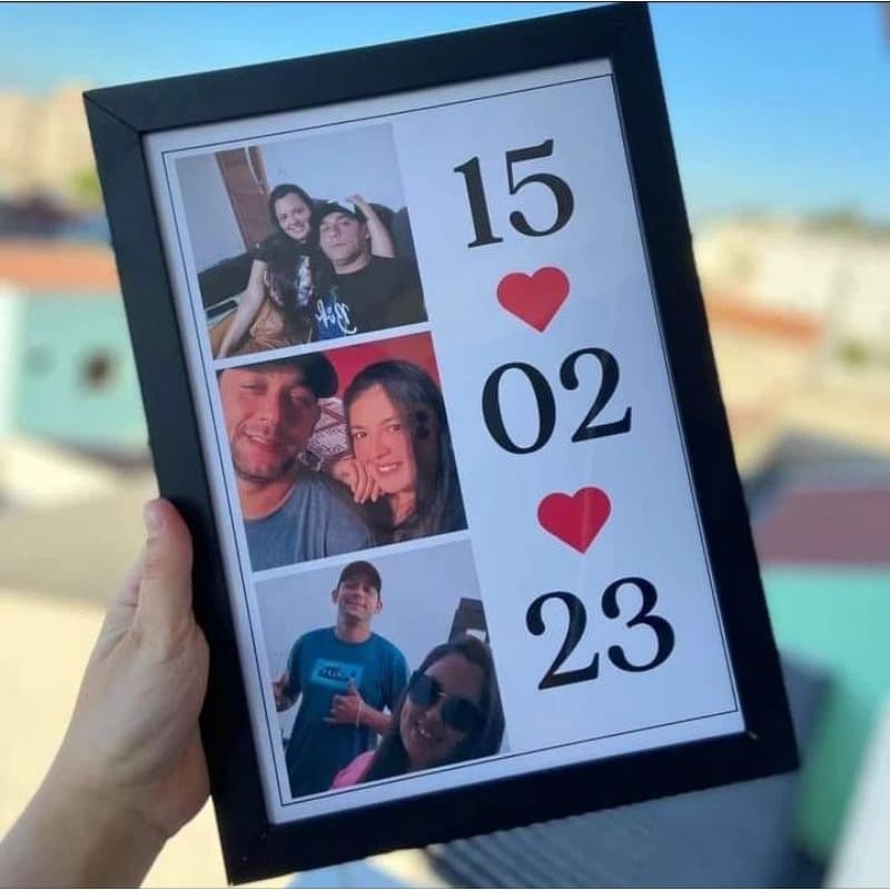 Quadro de Fotos Namorados Personalizado