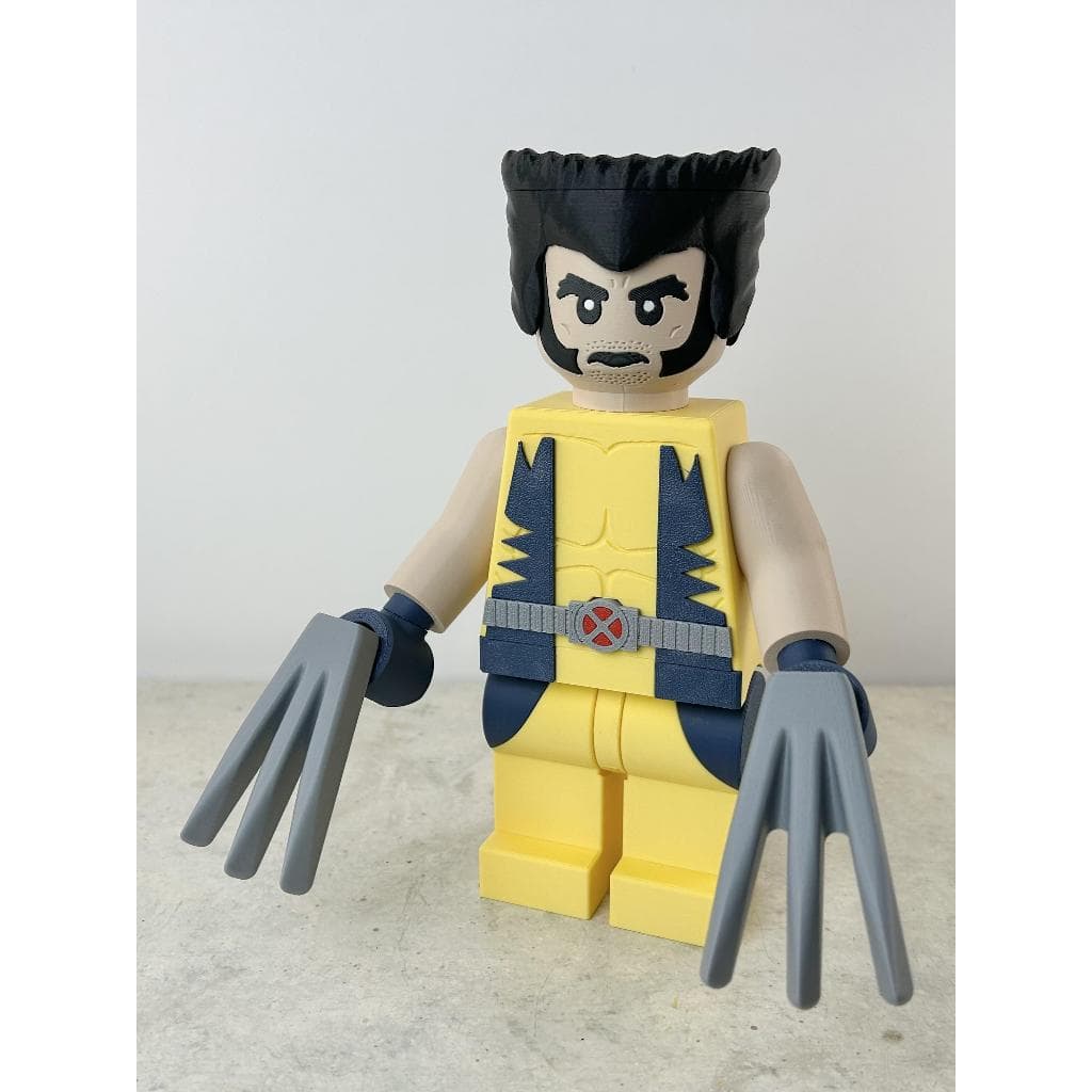 Mega Boneco tipo Lego Wolverine + 20cm