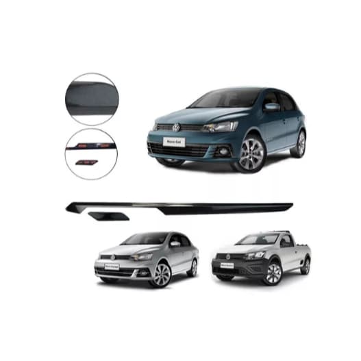 Jogo De Friso Acabamento Painel Gol G7 17 18 19 20 Preto