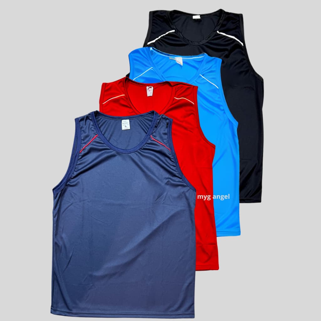 4 Regatas Dry Fit Masculina Poliéster Treino Fitness Corrida Academia Dry Fit Verão Férias Oferta
