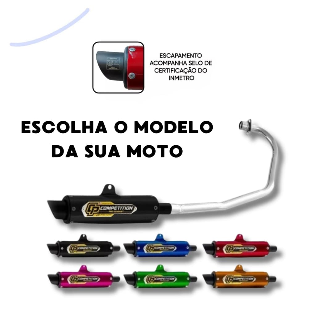 Escape Competition Moto Honda Varios Modelos - Escolha o Modelo da Sua Moto