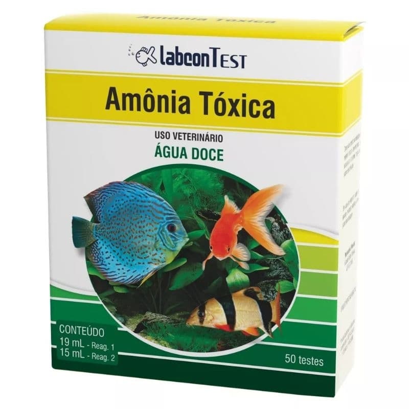 LabconTest Amônia Tóxica Água Doce Teste para Quantificar a Amônia com 50 testes