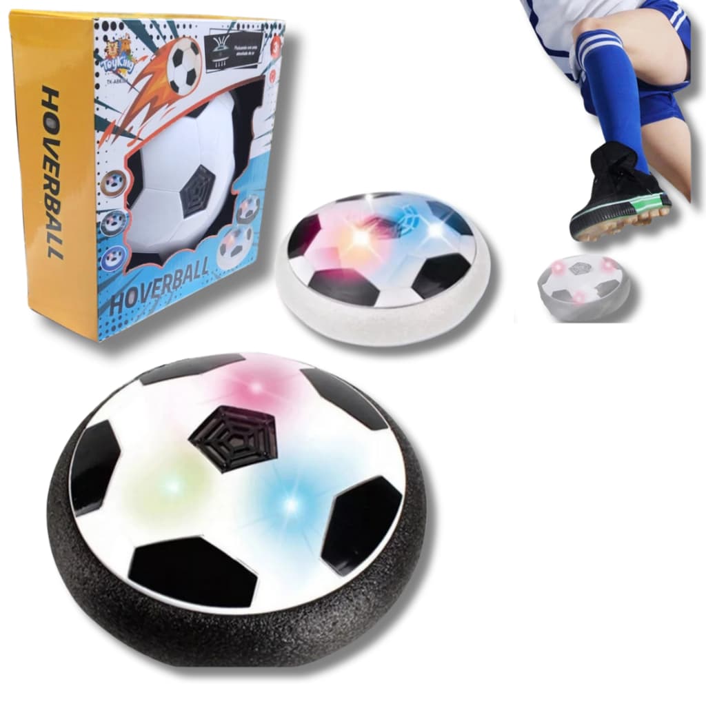 Bola Flutuante Eletrônica Flat Ball Futebol Casa Hoverball Apartamento Som Luz Brinquedo Criança