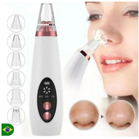 Máquina Sucção Removedor De Cravos Espinhas Cleaning Acne A Vácuo