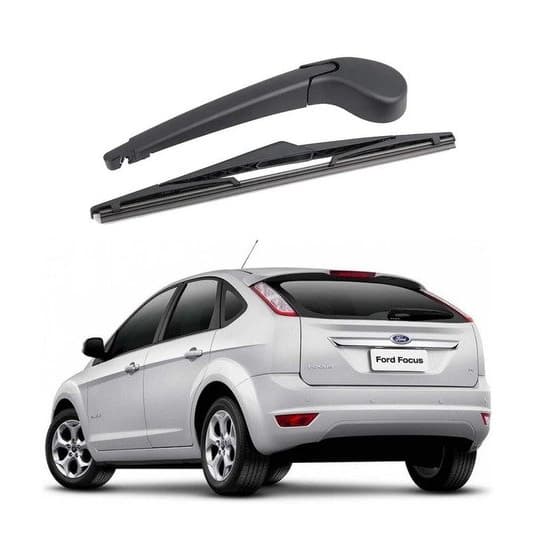 Kit Braço limpador traseiro + Palheta Traseira Focus 2009 2010 2011 2012