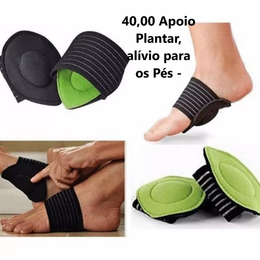 Apoio Plantar, alívio para os Pés - NOVO
