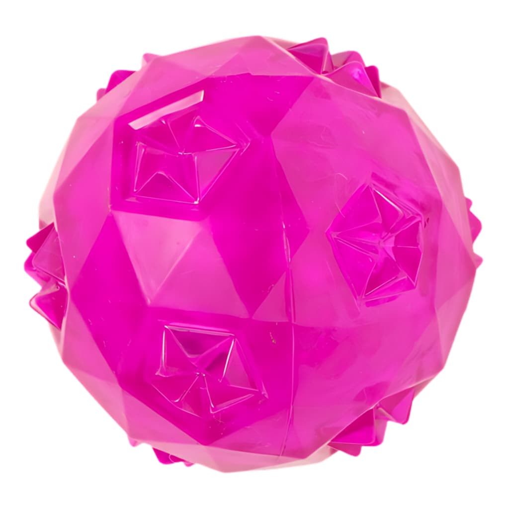Brinquedo Bolinha Diamante Anti-stress Para Cães Médio e Grande Cor Rosa - Jambo Pet