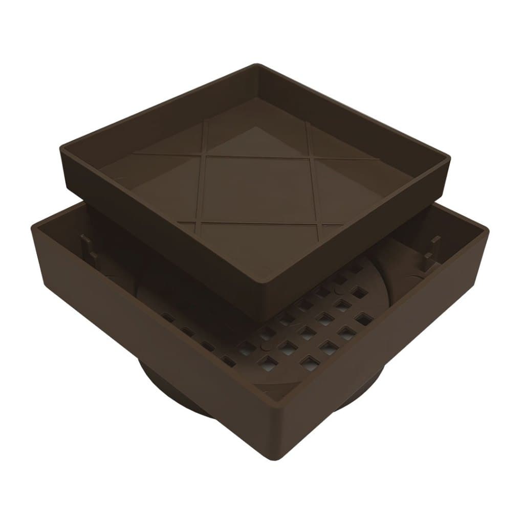 Ralo 15x15 Oculto Seca Piso E Porcelanato Inteligente Marrom