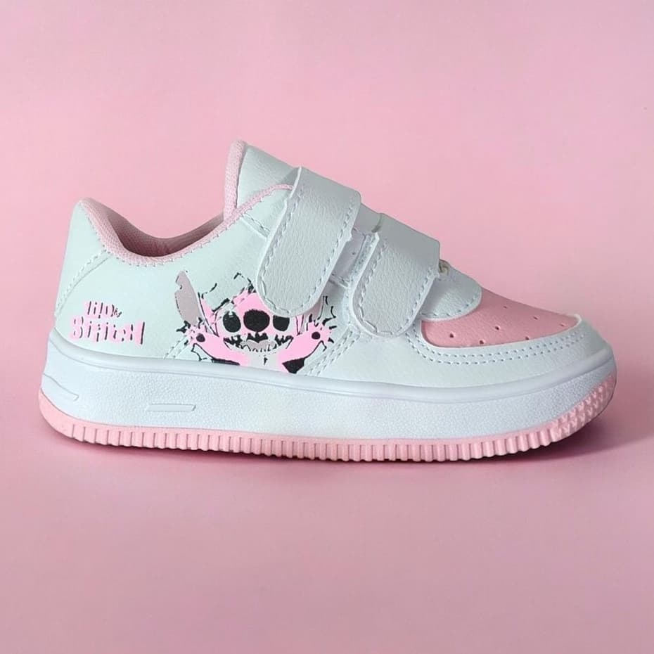 Tênis Stitch Infantil Confortável Escolar Macio Passeio Dia Dia