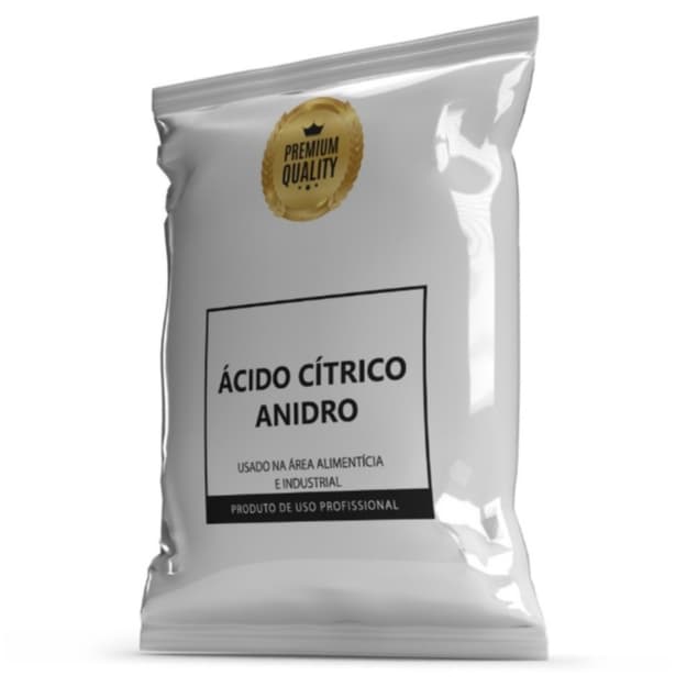 500g De Acido Cítrico Anidro 100% Puro