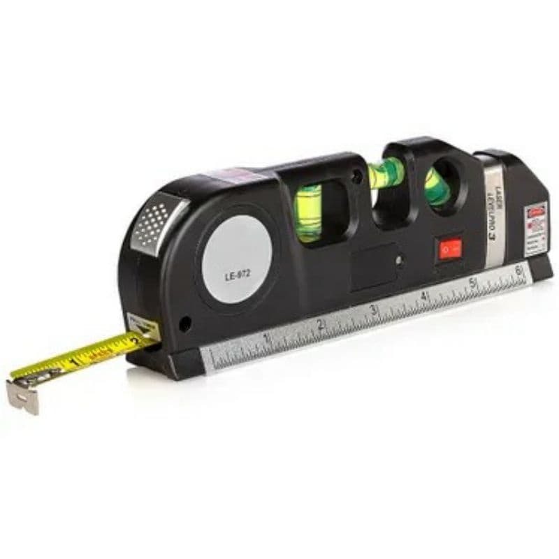 Nível Bolha com Laser, Trena e Régua - Multiúso