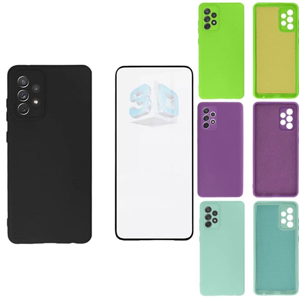 Capa Capinha de Celular compatível Galaxy A52 (4G) + Película 3D