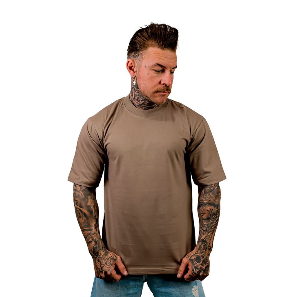 Camiseta Oversized One Blast Cafe Casual Treino 100% Algodão