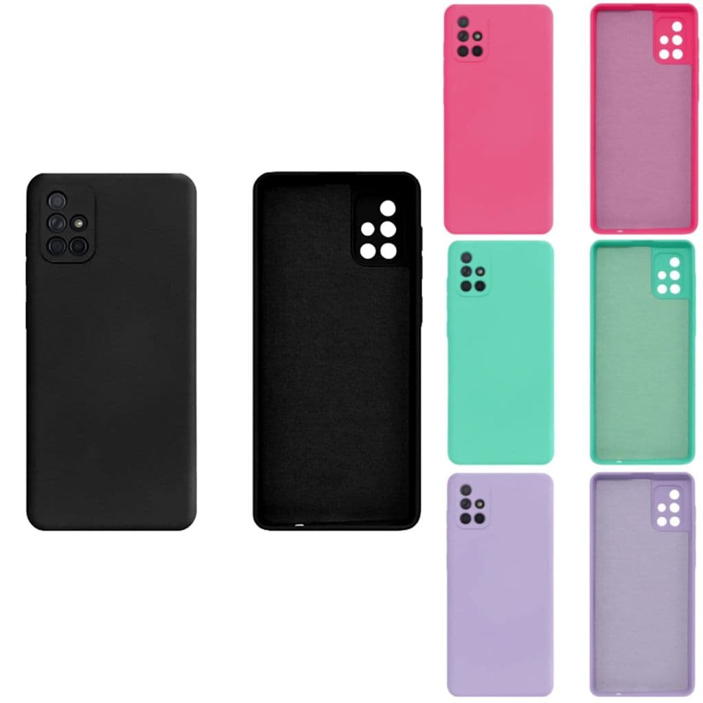 Capa Capinha de Celular compatível com A71 de Silicone e Aveludada