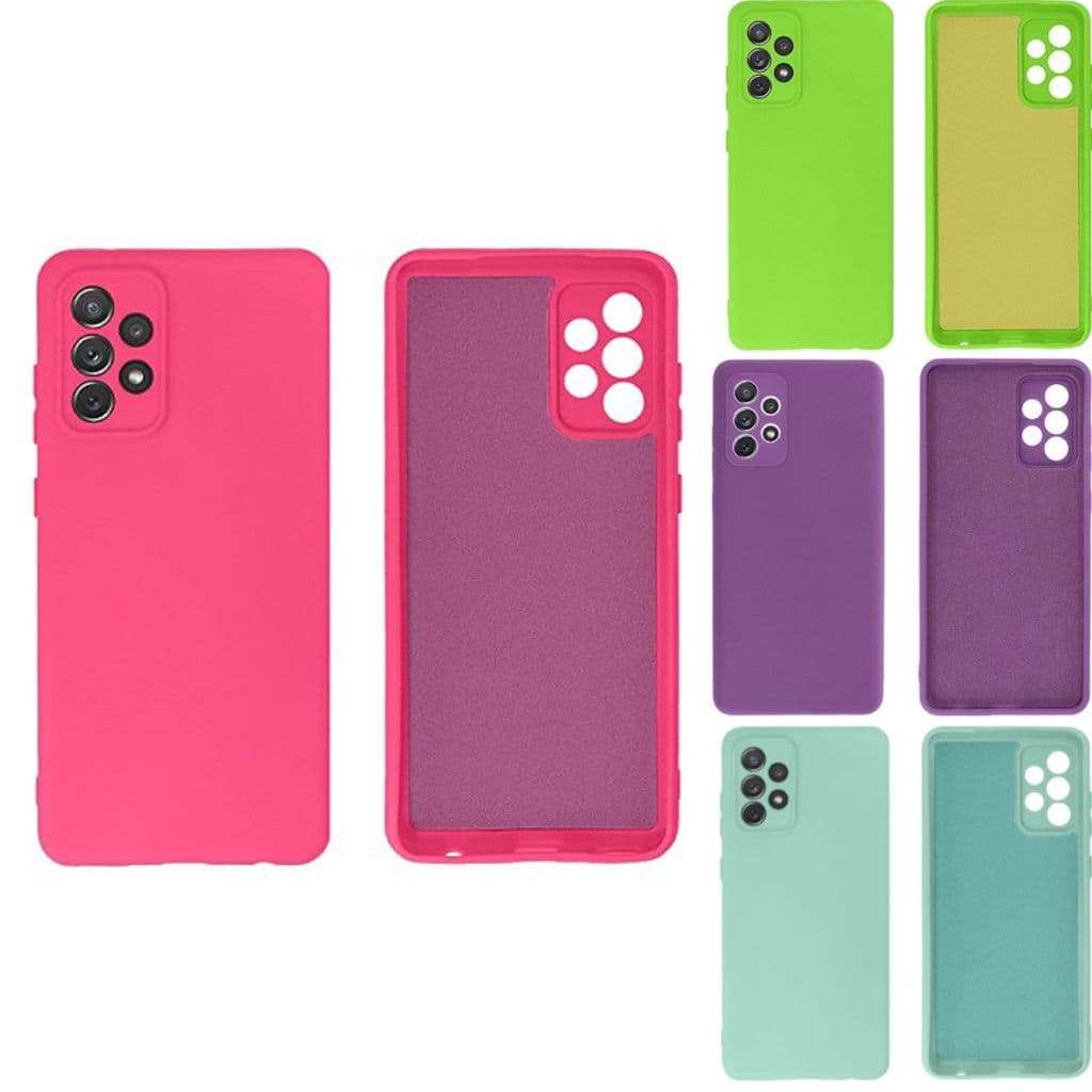 Capa Capinha Case  para Samsung A72 de silicone interior aveludada base fechada