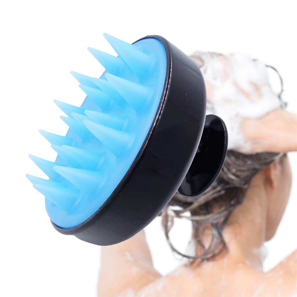 1un Escova Massageadora Couro Cabeludo Anti Caspa Anti Queda