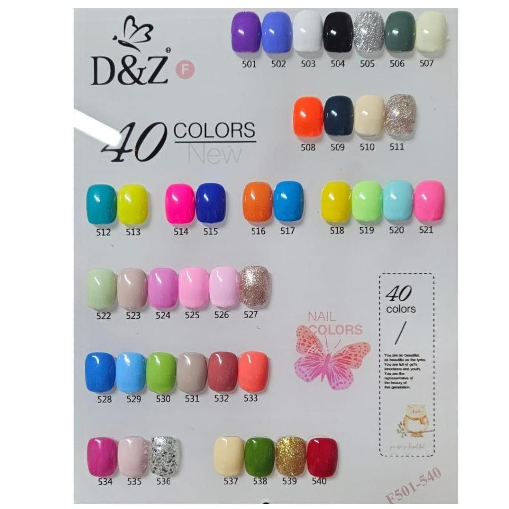 Esmalte em Gel D&Z Unhas Nails Coleção F Nail Art Decoração Unhas Uv Led