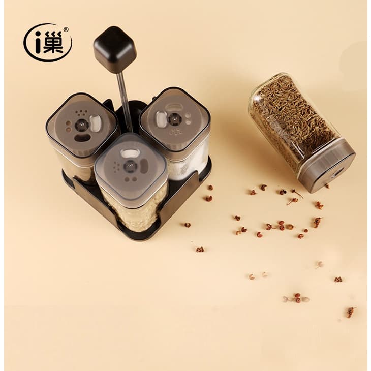 KIT 4 Porta Tempero Condimento Galheteiro Para Cozinha