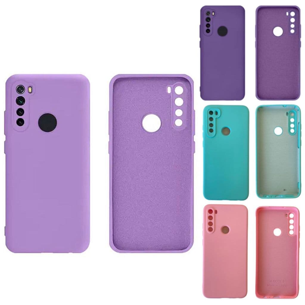 Capa Case Capinha compatível com Redmi Note 8 de Silicone Aveludada