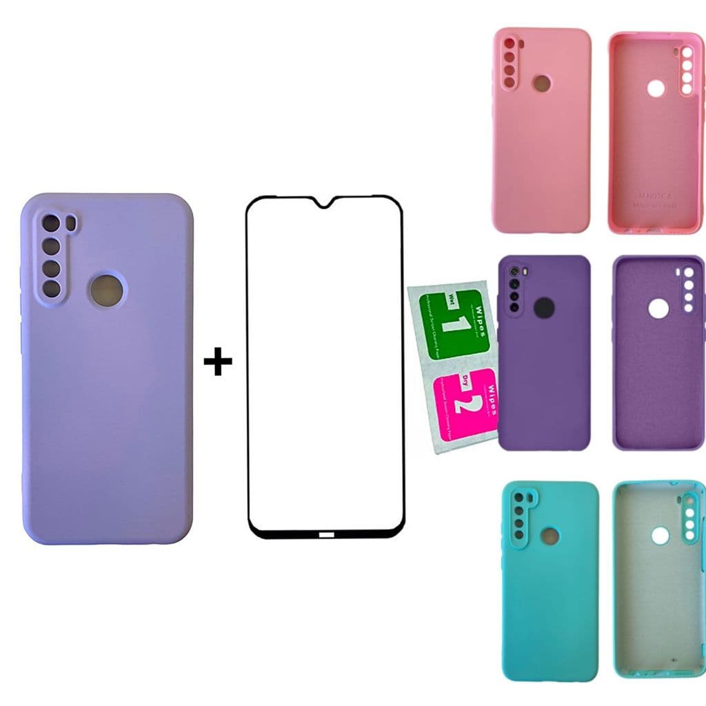 Capa Capinha + Película 3D Compatível Xiaomi Redmi Note 8