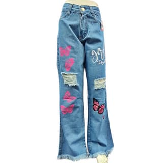Calça Feminina Jeans Destroyed Juvenil infantil