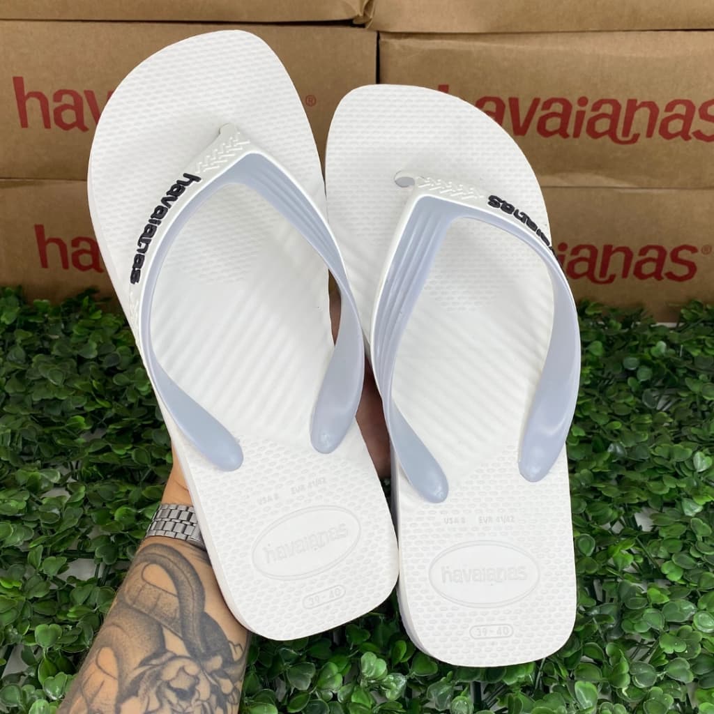 Chinelo Havaianas Dual Original Básico Masculino Dia a Dia Conforto Adulto Homem Oficial Duas Cores