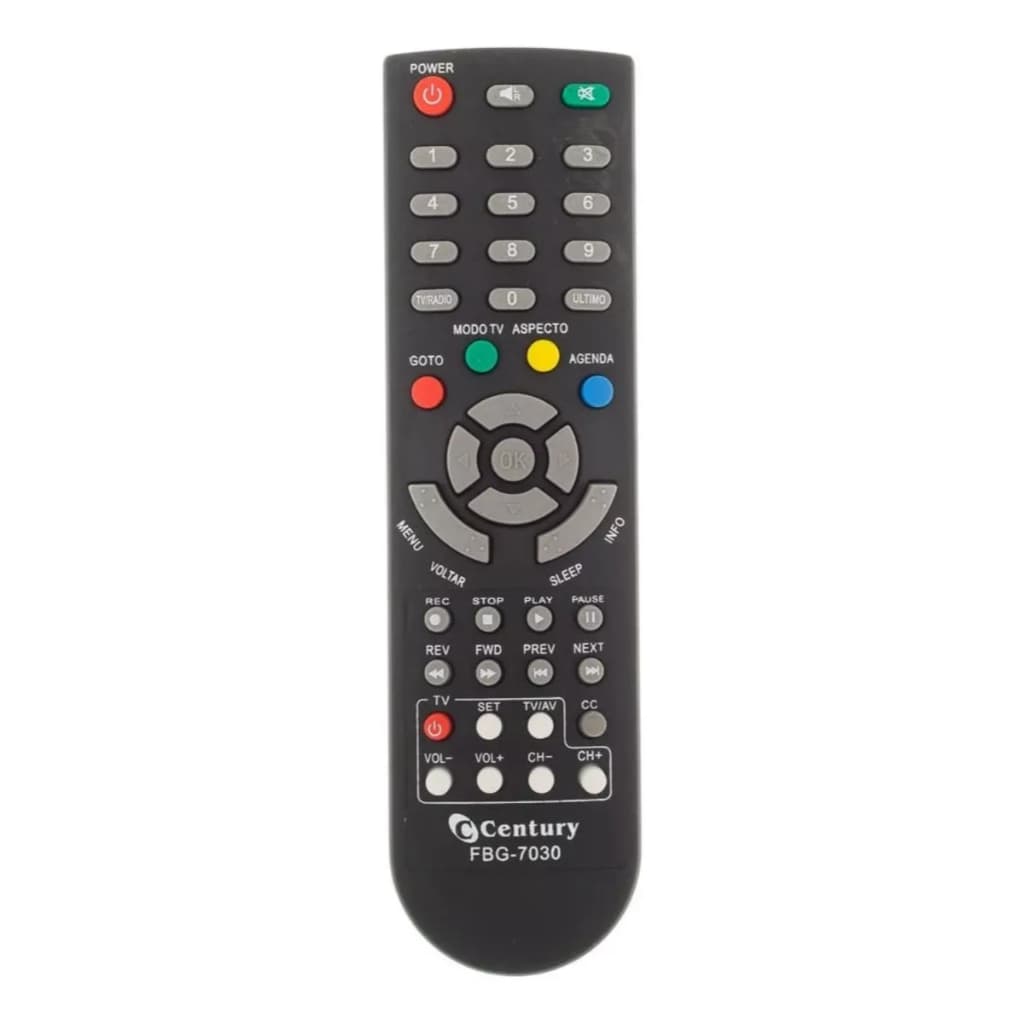 Controle Remoto Para Receptor Century Midiabox B1 B2 FBG 7030 SKY 7030 LE 7030