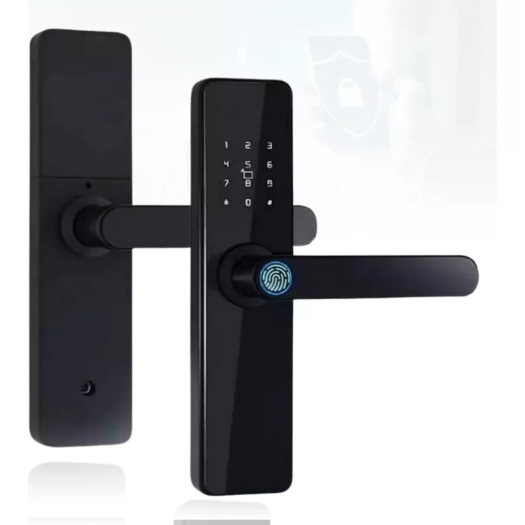 Fechadura Digital Inteligente com Impressão Digital e Teclado - Biometrica com Tag Wifi Moderna