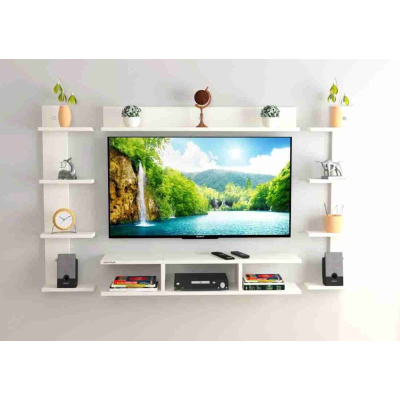 Kit Rack Suspenso Full 4 peças Sala Quarto MDF