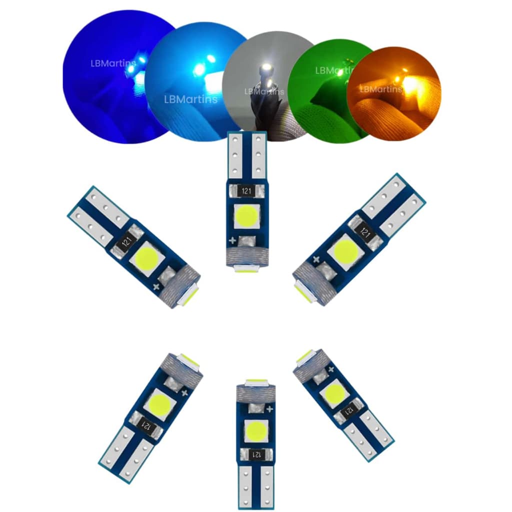 Lampada Led T5 Branco Valor do Par Canbus Com 3chip Cada