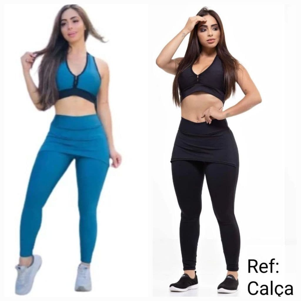 Roupa para academia legging calça saia moda fitness