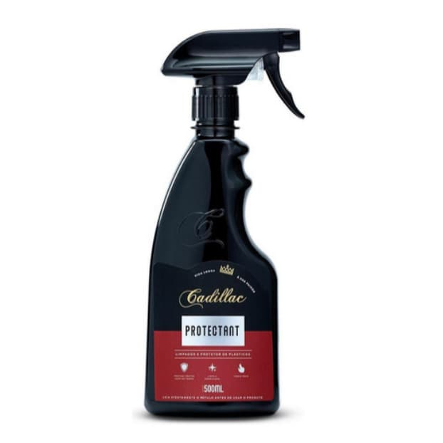 Revitalizador de Plásticos Protectant 500ml Cadillac Interno e Externo Renova e Protege