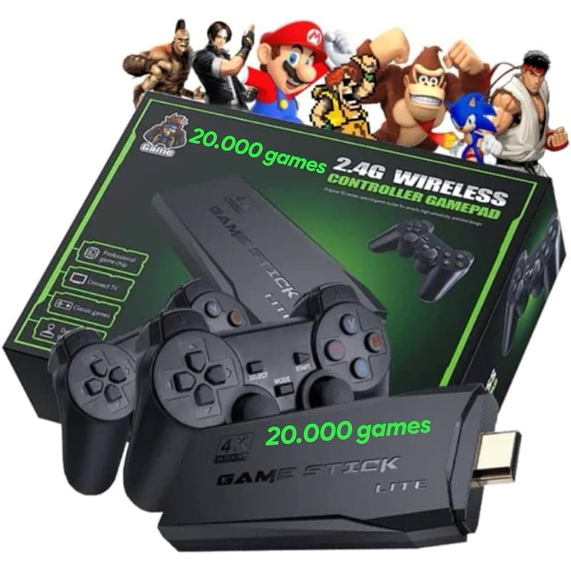 game Stick Retrô com play 1 - neo geo-super nitendo e outros 25.000 jogos promoção