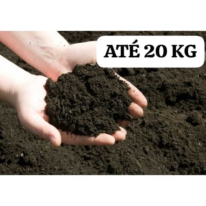 Até 20KG Terra Adubada Vegetal Preta Pronta para Plantação.