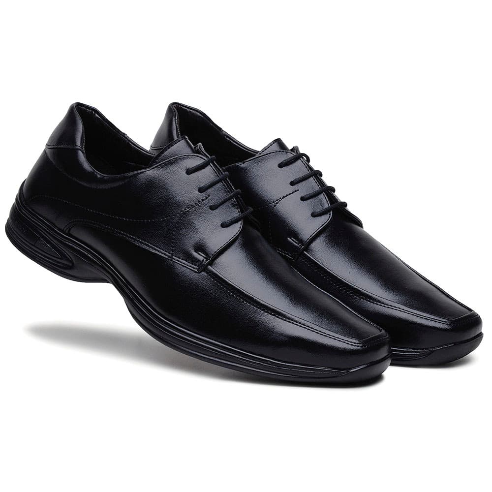 Sapato Social Masculino Confortável Bertelli Moderno Cadarço Super  Macio
