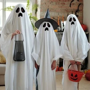 Fantasia Fantasma Vários Tamanhos Festa Halloween Carnaval Temática Cosplay Adulto Infantil