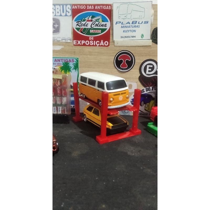 mini elevador carrinho 1/64