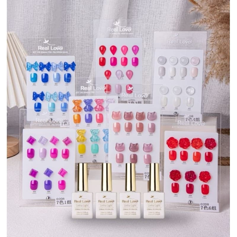 Esmalte em Gel Led/Uv linha light 10ml Real Love