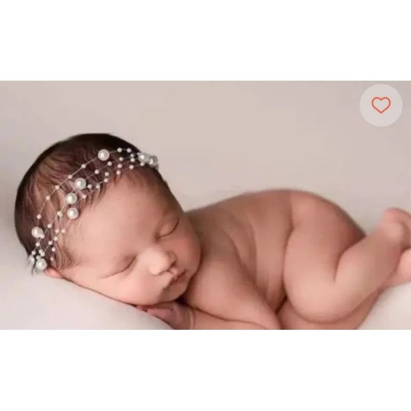 faixa de cabelo para bebê ensaio fotográfico newborn