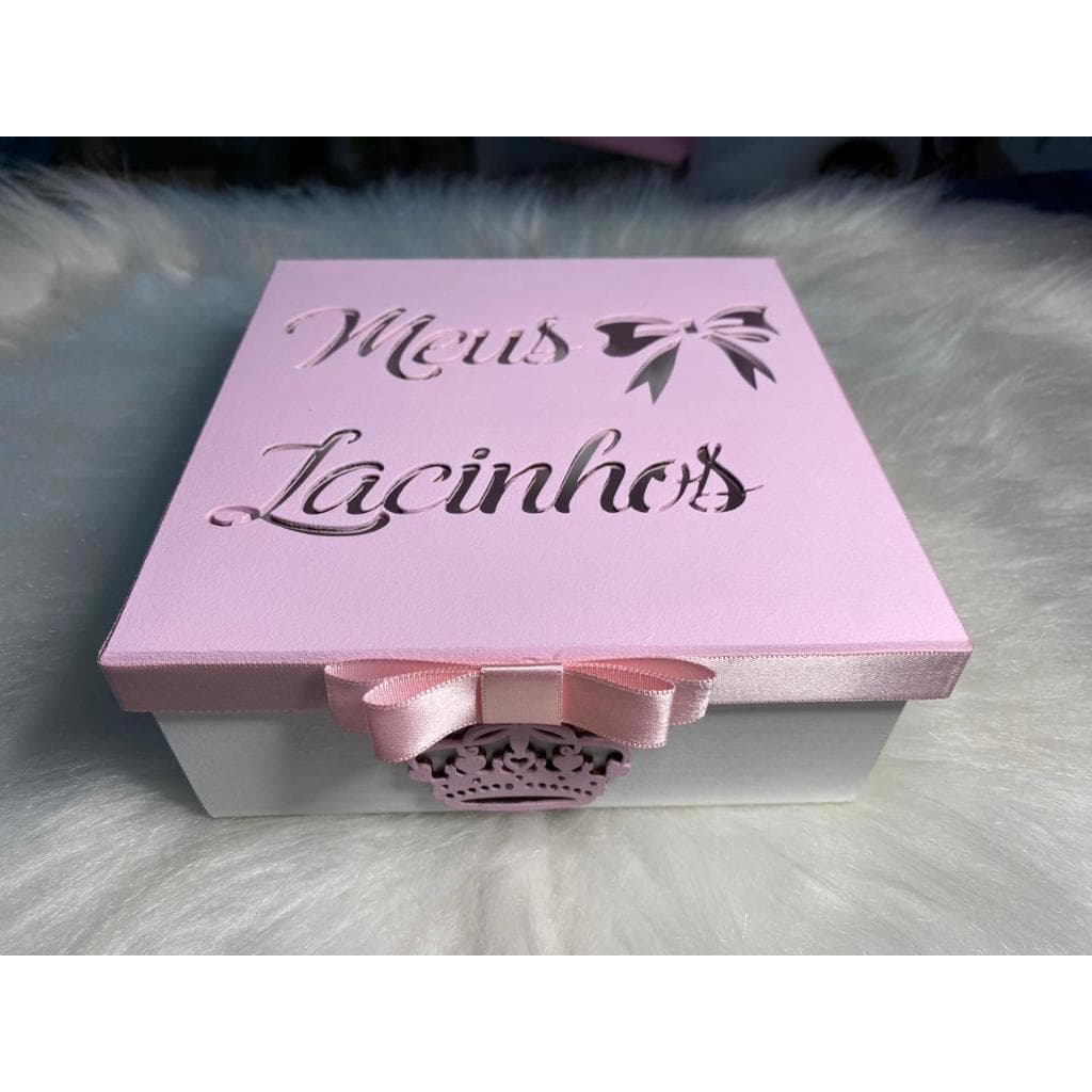 Caixa Organizadora para Lacinhos - Rosa / Rose / Lilás