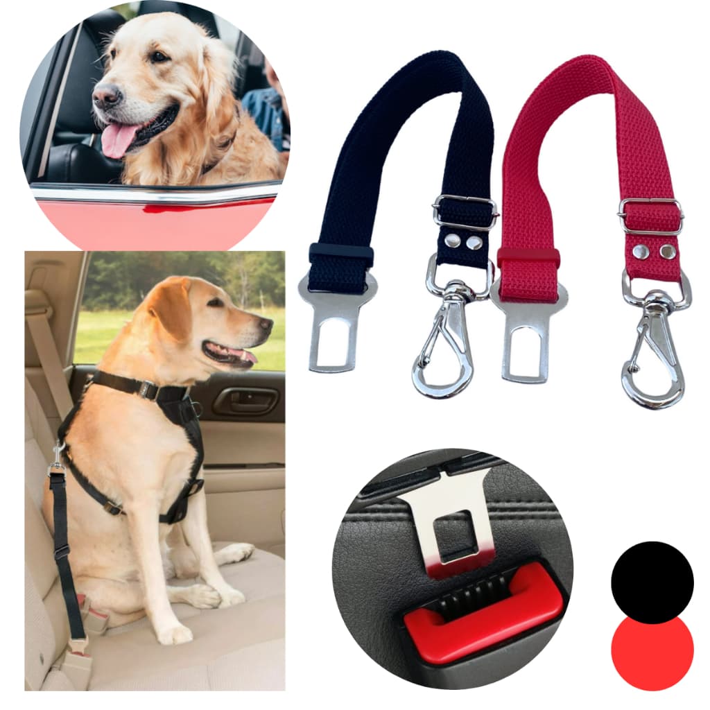 Cinto Segurança Pet Cachorro Gato Animais de Estimação Ajustável Proteção para Viagem com Pets