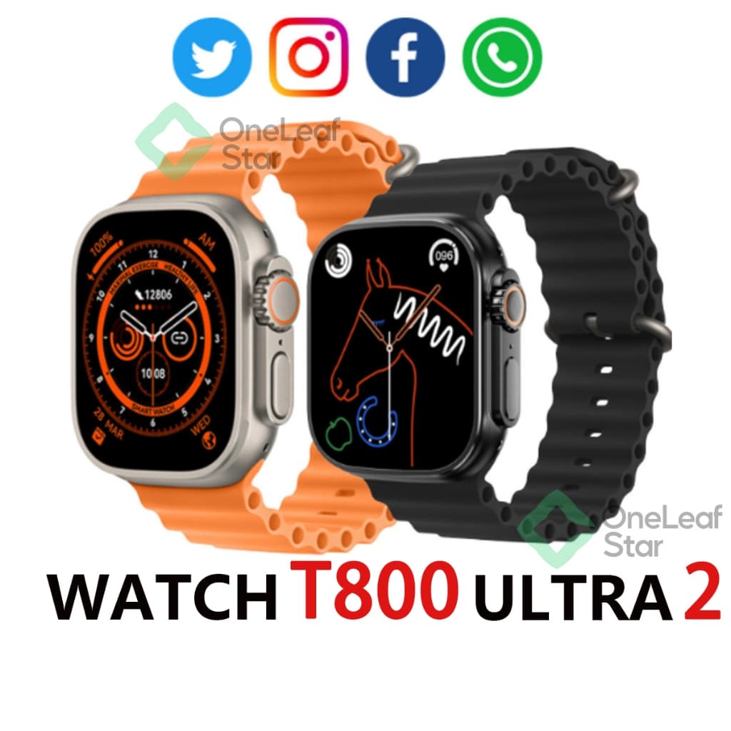 Smartwatch T800 Ultra 2 Series 8 1.99 inches Calculadora Cardíaca Monitoramento Da Frequência