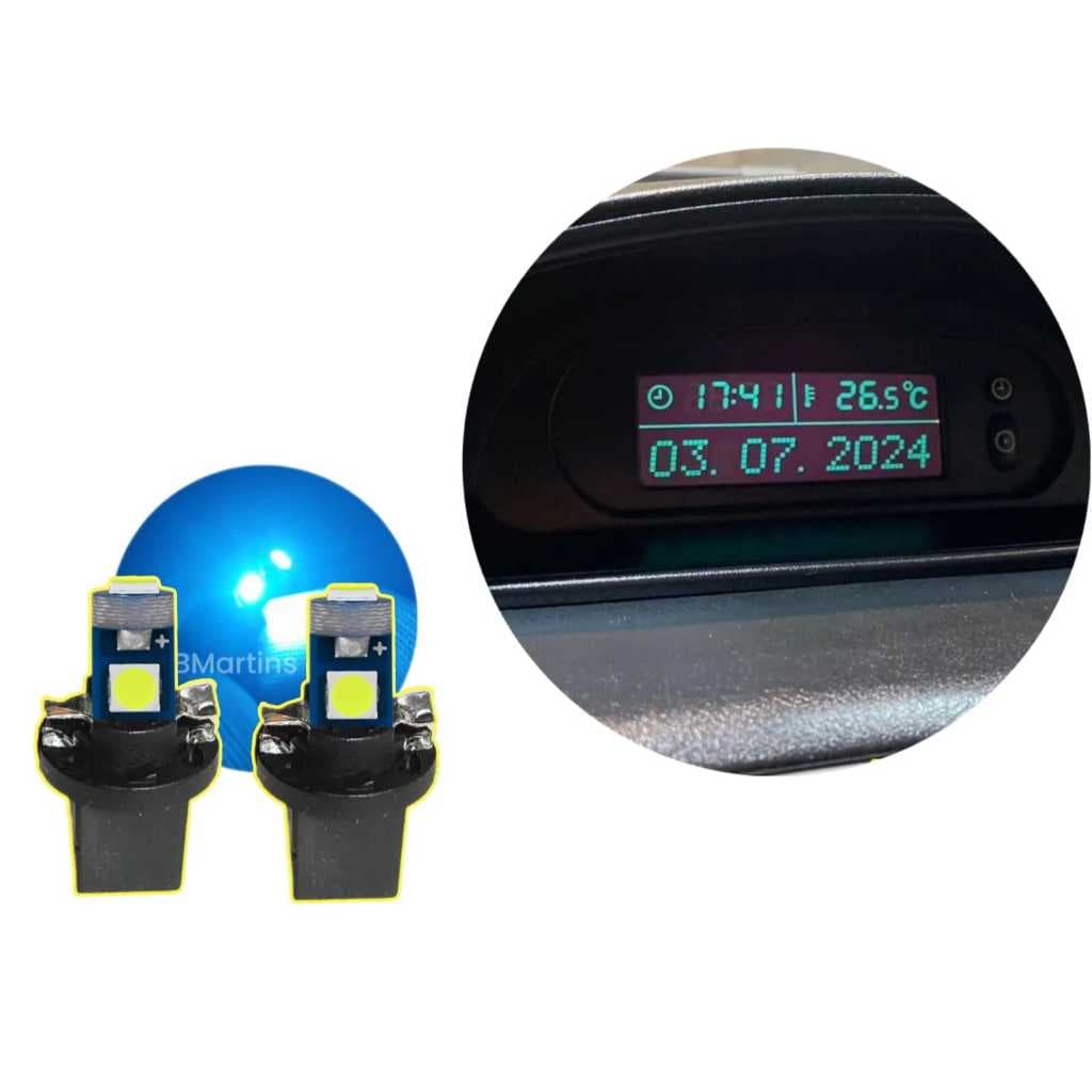 Lâmpada LED T5 Painel Pajero TR4 CDB 2 Unidades