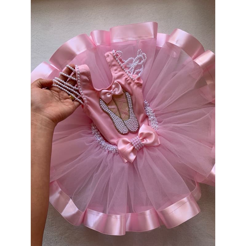 Fantasia Bailarina ballet Aniversário de Bailarina menina bebê
