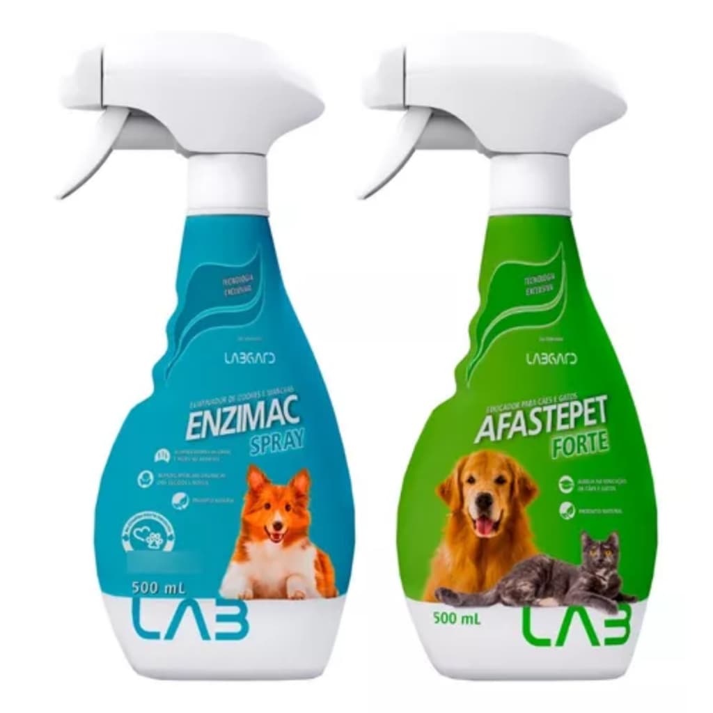 EnziMac Spray 500ml + Afastepet Forte 500ml - Labgard