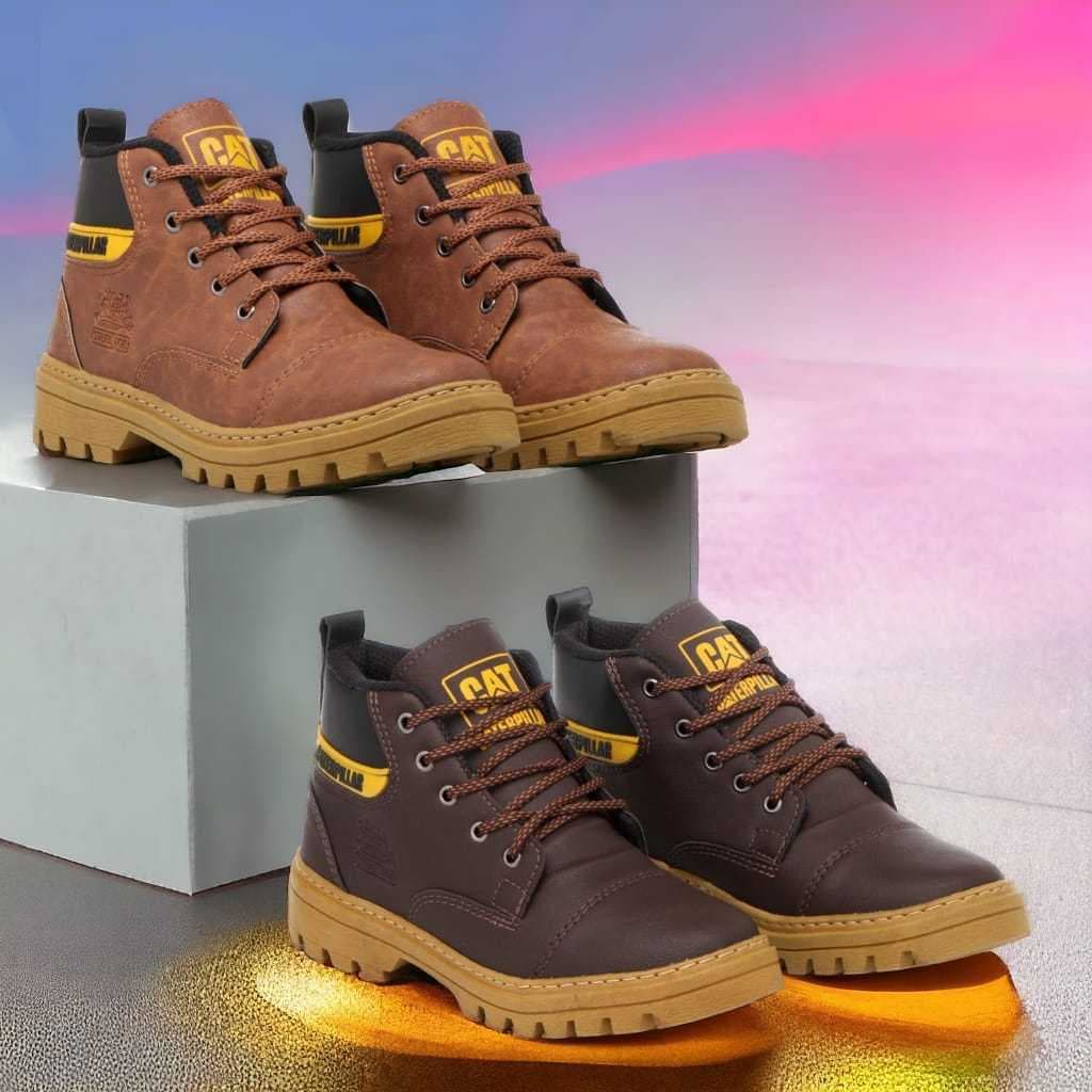 Bota Coturno Cat Masculina Sola Tratorado Emborrachado Costura Reforçada Casual38 ao 43