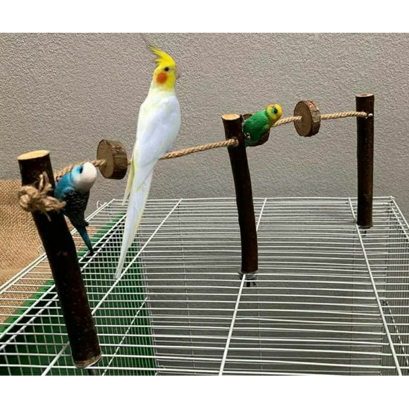 Poleiro de corda sinsal ajustável  pode deixa do formato desejado serve para calopsitas,agapornis e periquitos