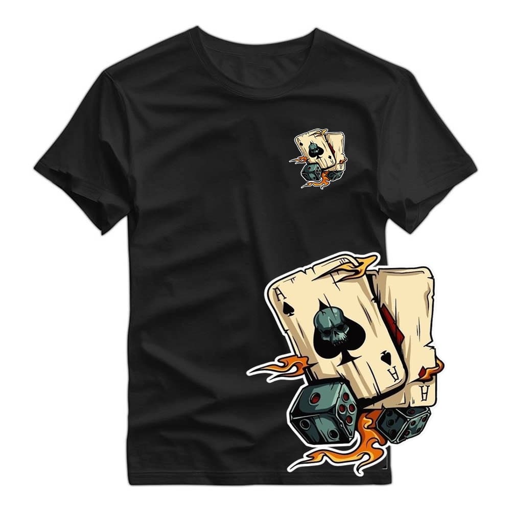Camisa Camiseta Masculina Streetwear Cartas Baralho 100% Algodão Premium Envio Rapido