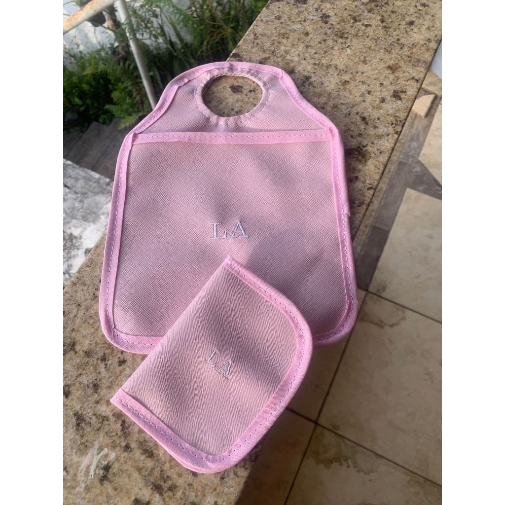 Lixeira para carro cambio + porta documento personalizado Bordado iniciais