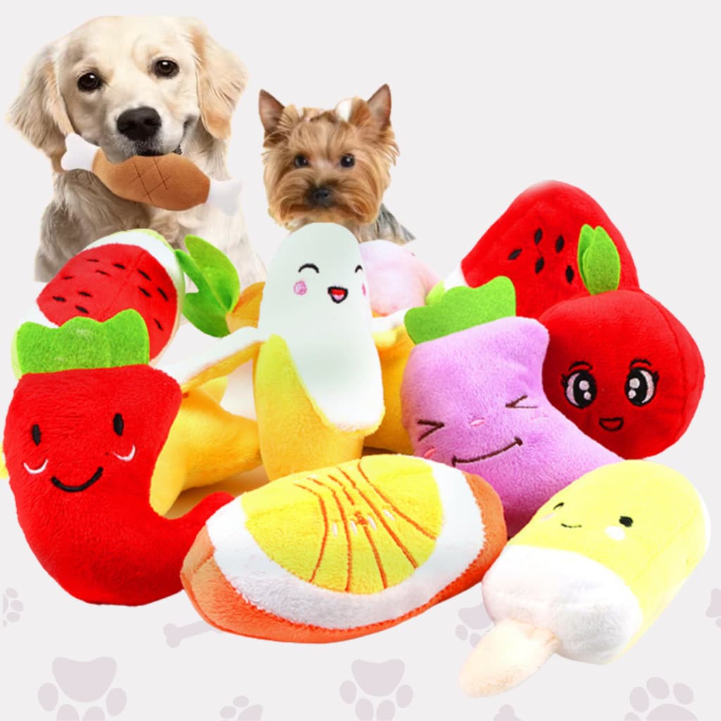 Brinquedo para Cachorro Mordedor Pelúcia Sonoro para Pet